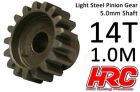 HRC Racing Motorritzel 1.0M / 5mm Achse Stahl Leicht 14Z / HRC71014