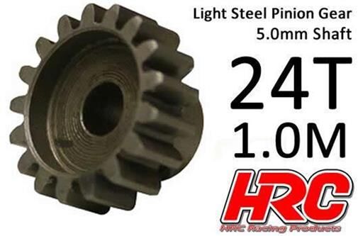 HRC Racing Motorritzel 1.0M / 5mm Achse Stahl Leicht 24Z / HRC71024