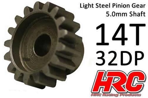 HRC Racing Motorritzel 32DP / 5mm Achse Stahl Leicht 14Z / HRC73214