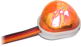 HRC Racing Lichtset 1/10 TC/Drift LED JR Stecker Einzeln Dach Blinklicht V1 Orange / HRC8736O