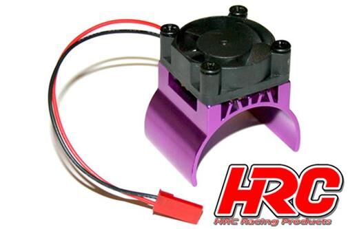 HRC Racing Motorkühlkörper TOP mit Brushless Lüfter 5~9 VDC 540 Motor Purple / HRC5832PU