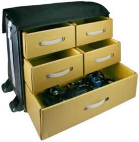 HARD Racing Transport Tasche Magellan 1/10 mit Kästen und Rädern / HARD8931