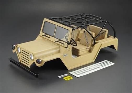 KillerBody Karosserie 1/10 Crawler Scale Fertig lackiert Box Warrior Matte Militär Desert Farbe fits Axial SCX10 Chassis / KBD48447