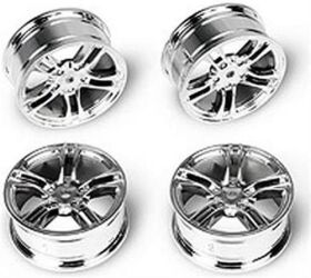 Team Magic Felgen 1/10 Drift 5 Spoke 12mm Hex Silber (4...