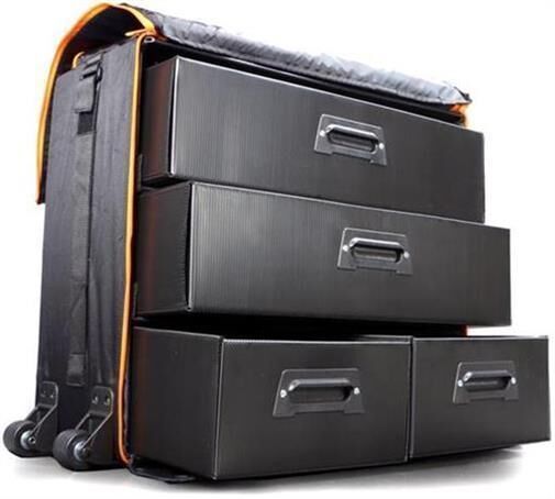 Team Magic Transport Tasche Touring 1:10 mit Kästen aus Kunstoff und Rädern / TM119212A