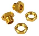Team Magic Tuningteil E6 Trooper / Trooper II Aluminium Gold eloxiert Serrated Radmitnehmer Satz (2 Stk.) / TM505138SGD