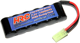 HRC Racing NiMH Akku 6 Zellen 7,2V 1600mAh Micro...