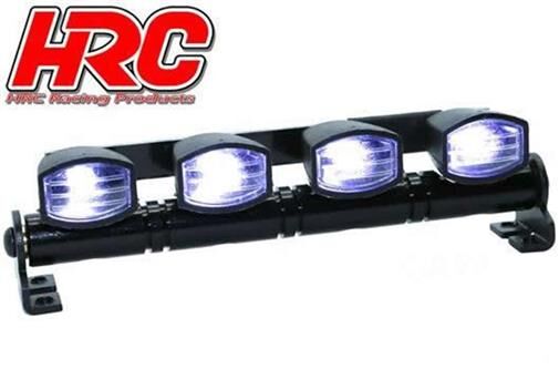 HRC Racing Lichtset 1/10 oder Monster Truck LED JR Stecker Dachleuchten Stange Typ A Weiss / HRC8724AW