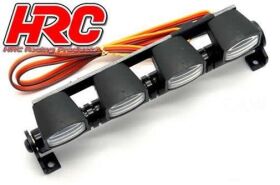 HRC Racing Lichtset 1/10 oder Monster Truck LED JR Stecker Dachleuchten Stange Typ A Weiss / HRC8724AW