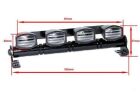 HRC Racing Lichtset 1/10 oder Monster Truck LED JR Stecker Dachleuchten Stange Typ A Weiss / HRC8724AW