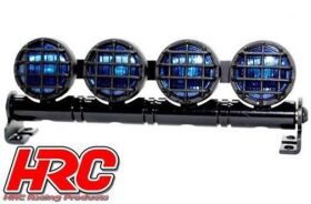 HRC Racing Lichtset 1/10 oder Monster Truck LED JR Stecker Dachleuchten Stange Typ B Blau / HRC8724BB