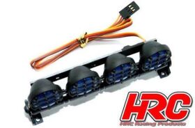 HRC Racing Lichtset 1/10 oder Monster Truck LED JR Stecker Dachleuchten Stange Typ B Blau / HRC8724BB