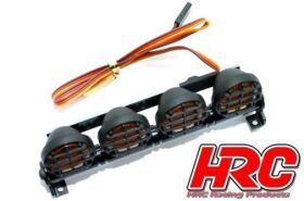 HRC Racing Lichtset 1/10 oder Monster Truck LED JR Stecker Dachleuchten Stange Typ B Gelb / HRC8724BY