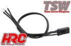 HRC Racing Servo Kabel TSW Pro Racing JR typ 30cm Länge All-Black (Schwarz/Schwarz/Schwarz) / HRC9216