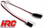 HRC Racing Servo Verlängerungs Kabel Männchen/Weibchen UNI (FUT & JR) typ 20cm Länge / HRC9231