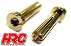 HRC Racing Stecker Gold TSW Pro Racing 4.0mm männchen Low Profile (2 Stk.) / HRC9004L