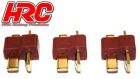 HRC Racing Stecker Gold Ultra T (Deans Kompatible) männchen (3 Stk.) / HRC9031A