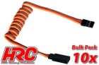 HRC Racing Servo Verlängerungs Kabel Männchen/Weibchen JR typ 80cm Länge BULK 10 Stk. / HRC9246B