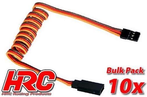 HRC Racing Servo Verlängerungs Kabel Männchen/Weibchen JR typ 100cm Länge BULK 10 Stk. / HRC9247B