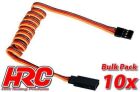 HRC Racing Servo Verlängerungs Kabel Männchen/Weibchen JR typ 100cm Länge BULK 10 Stk. / HRC9247B