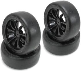 Team Magic Reifen 1/10 Touring montiert 10 Spoke schwarz...