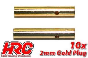 HRC Racing Stecker Gold 2.0mm weibchen (10 Stk.) / HRC9002F