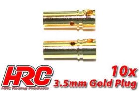 HRC Racing Stecker Gold 3.5mm weibchen (10 Stk.) / HRC9003F