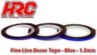 HRC Racing Feines Liniendekor-Klebeband 1.5mm x 15m Blau (15m) / HRC5061BL15