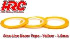 HRC Racing Feines Liniendekor-Klebeband 1.5mm x 15m Gelb (15m) / HRC5061YE15