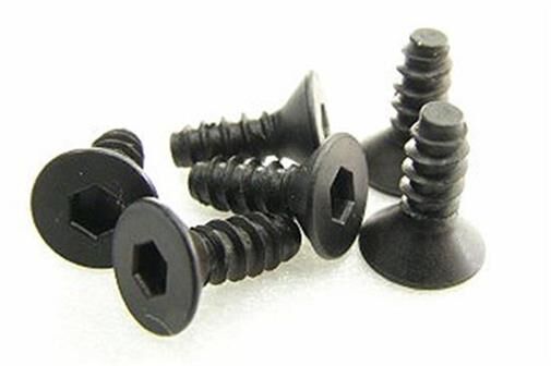 Team Magic Schrauben Senkkopf selbstschneidend Hex (Allen) 3 x 8mm (6 Stk.) / TM116308