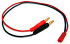 HRC Racing Ladekabel 4mm Bullet zu BEC JST Stecker 300mm Gold / HRC9117