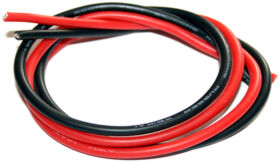 HRC Racing Kabel 14 AWG / 2.0mm2 Silber (400 x 0.08) Rot...