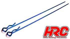 HRC Racing Karosserieklammern 1/10 Lang Klein Kopf Blau...