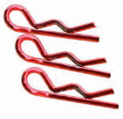 HRC Racing Karosserieklammern 1/10 Kurz Klein Kopf Rot (10 Stk.) / HRC2071RE