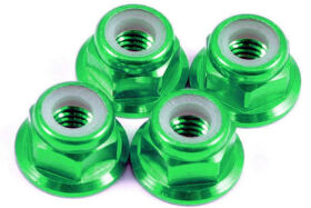 HRC Racing Radmuttern M4 nyloc geflanscht Aluminium...