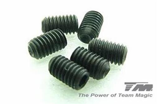 Team Magic Madenschrauben M3 x 3mm (6 Stk.) / TM126303S