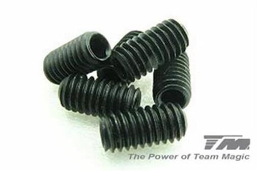 Team Magic Madenschrauben M4 x 4mm (6 Stk.) / TM126404S