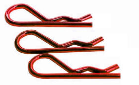 HRC Racing Karosserieklammern 1/8 Kurz Klein Kopf Rot (10...