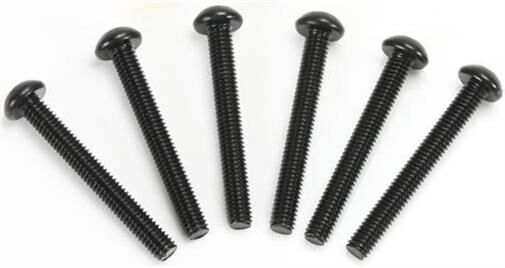 Team Magic Schrauben Rundkopf M3.5 x 28mm (6 Stk.) / TM123528BU