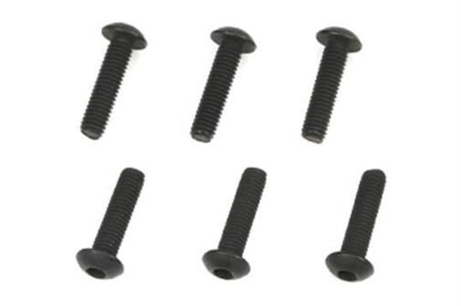 Team Magic Schrauben Rundkopf Hex (Allen) M3 x 12mm (6 Stk.) / TM126312BU