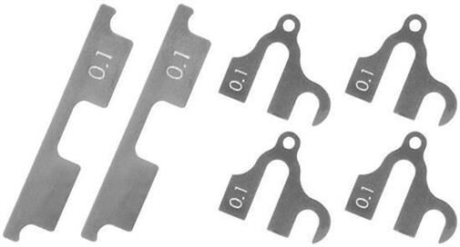 Team Magic Tuningteil E4RS III Querlenckerhalter Distanzscheibe Satz 0.10mm (2 Stk. FF/RR und 4 Stk. FR/RF) / TM507350