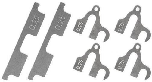 Team Magic Tuningteil E4RS III Querlenckerhalter Distanzscheibe Satz 0.25mm (2 Stk. FF/RR und 4 Stk. FR/RF) / TM507351