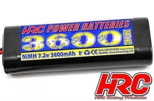 HRC Racing Akku 6 Zellen HRC Power Akku 3600 NiMH 7.2V 3600mAh Stick Tamiya Stecker / HRC01636S