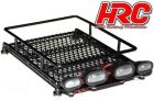 HRC Racing Medium Dach-Regal mit LED Licht Schwarz / HRC25078BK