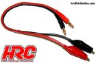 HRC Racing Ladekabel Gold Banana Stecker zu Krokodil / HRC9119