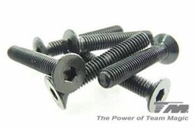 Team Magic Schrauben Senkkopf Hex (Allen) M3 x 25mm (6...