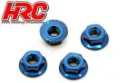 HRC Racing Radmuttern TSW Pro Racing M4 serrated geflanscht Stahl Blau (4 Stk.) / HRC1052BL