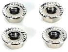 Team Magic Radmuttern M4 serrated geflanscht Silber (4 Stk.) / TM111160