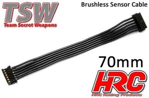 HRC Racing Brushless Flach Sensorkabel TSW Pro Racing 70mm / HRC5701A