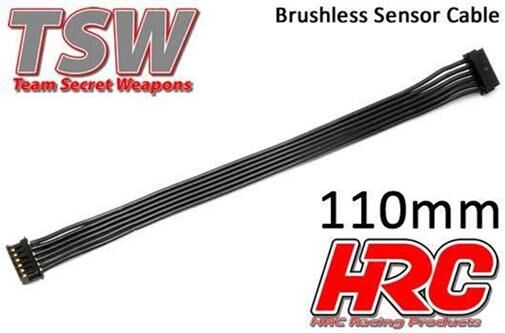 HRC Racing Brushless Flach Sensorkabel TSW Pro Racing 110mm / HRC5701C